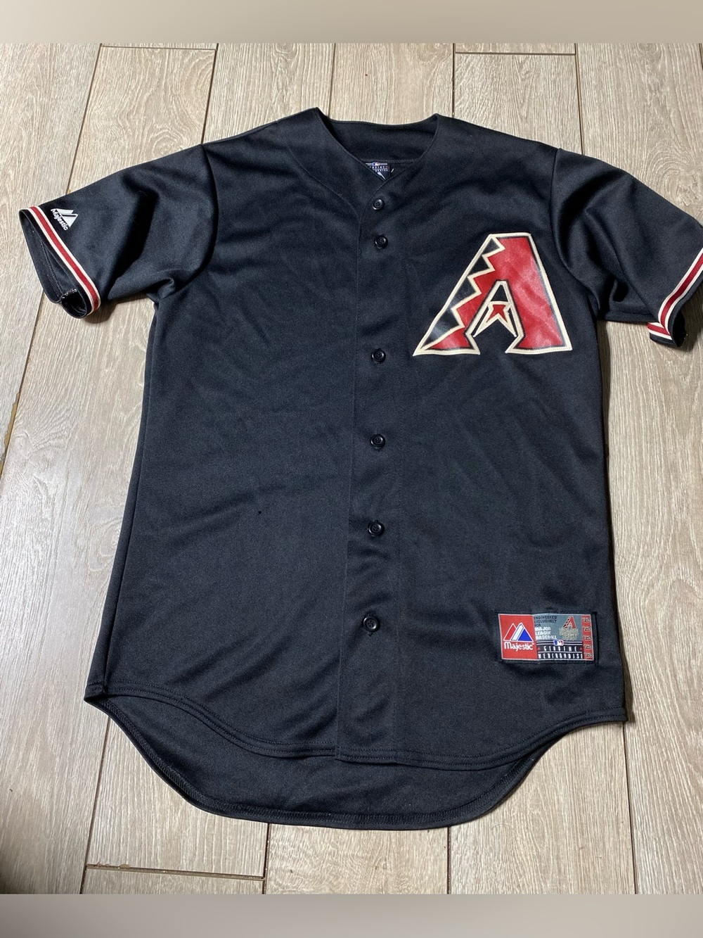 VTG Majestic Arizona Diamondbacks Baseball Jersey Size Men’s S Black/Sedona Red